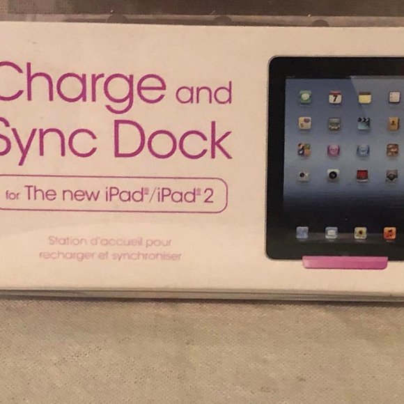NIP Purple Charge & Sync Dock For The New iPad/ iPad 2 - Picture 2 of 6